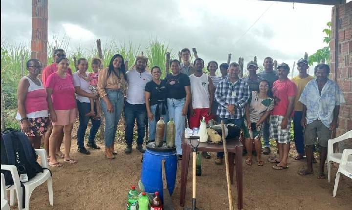 Governo capacita produtores de Itabaiana sobre uso de biofertilizantes e defensivos Naturais