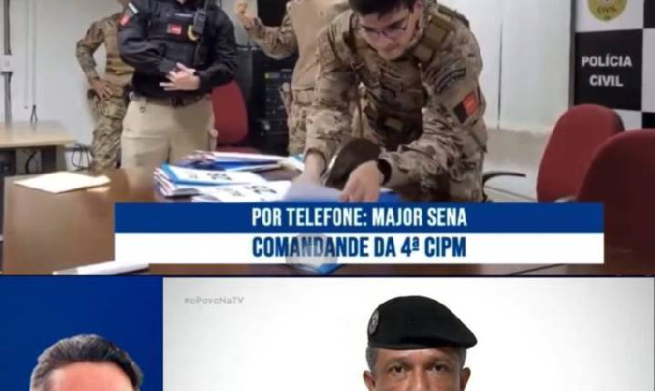 Major Sena rasga o verbo e diz que não reconhece Cabo Gilberto e Delegado Válber Virgulino como representantes da segura