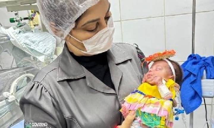 Maternidade de Patos realiza ensaio fotográfico junino com recém-nascidos