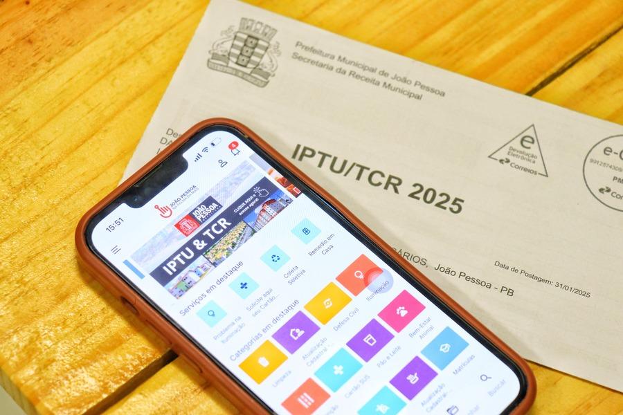 Pagamento do IPTU e TCR em cota única com desconto vence nesta segunda-feira, em João Pessoa