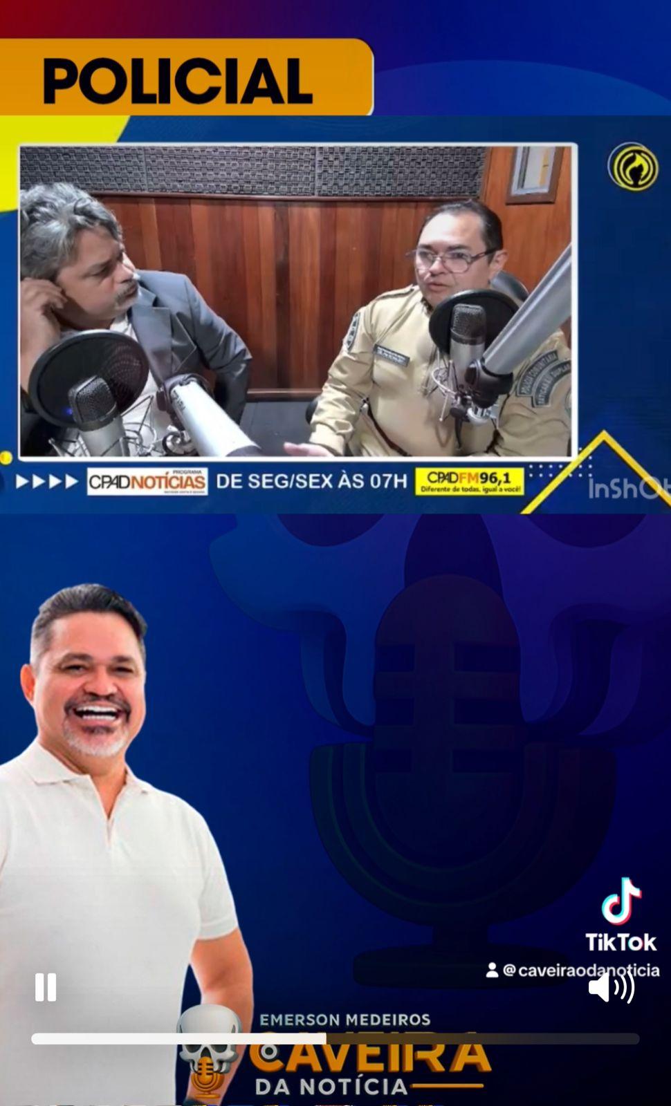 Subcomandante da PM-PB declara apoio à tropa em entrevista na Rádio CPAD FM